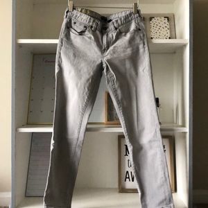 J.Crew Grey Toothpick Jeans. Size 28.
